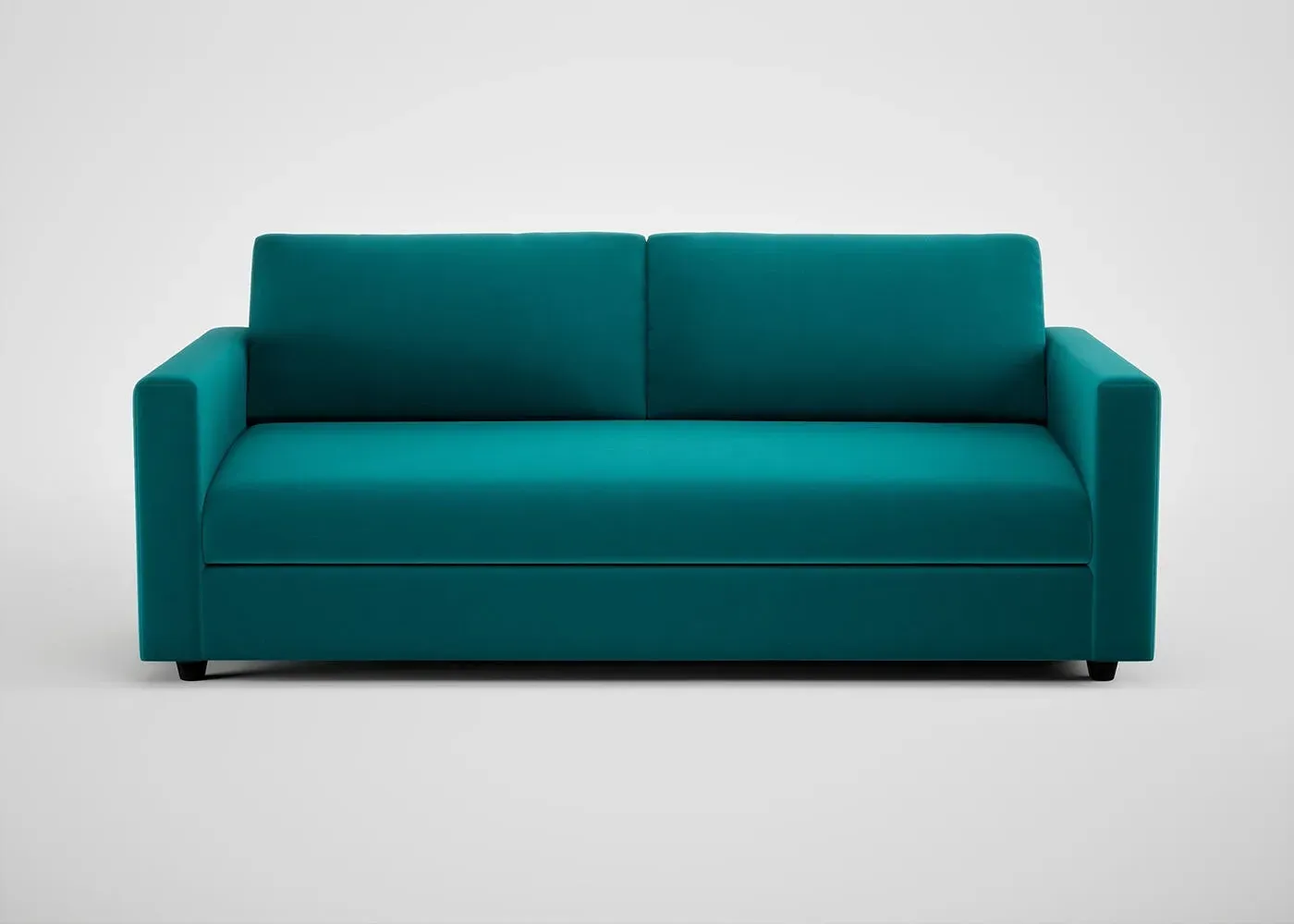 4-Seater Sofa with Deep Seat - Blue, Velvet