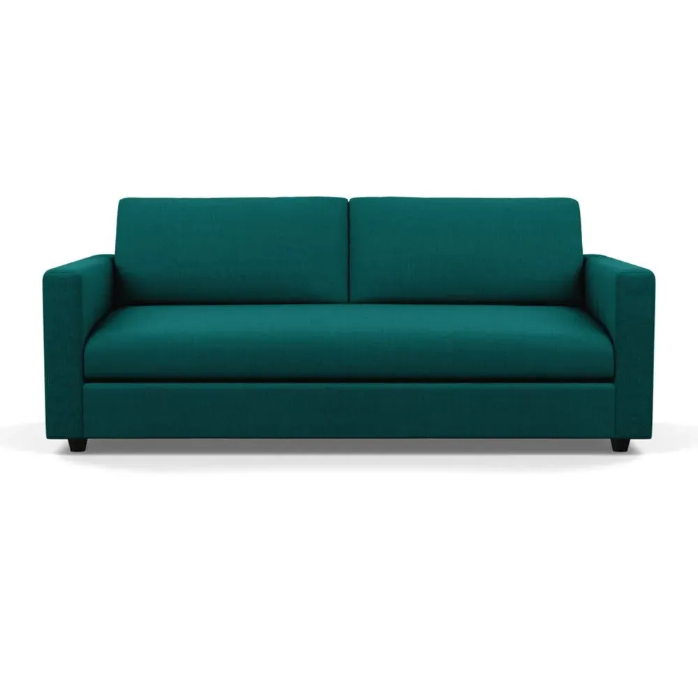 4-Seater Sofa with Deep Seat - Green, Cotton