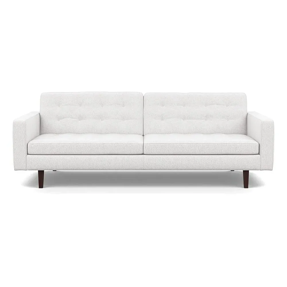 4-Seater Sofa with Loop Design - Black, Boucle image