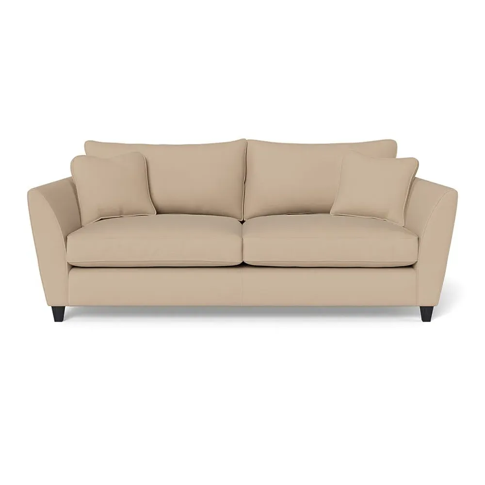 4-Seater Sofa with Sabre Arms - Natural, Linen