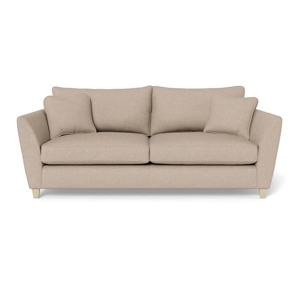 4-Seater Sofa with Sabre Arms - Pearl, Boucle