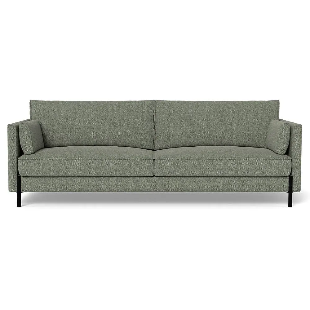 4-Seater Sofa with Slim Arms - Grey, Boucle