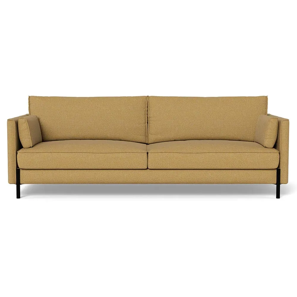 4-Seater Sofa with Slim Arms - Yellow, Boucle