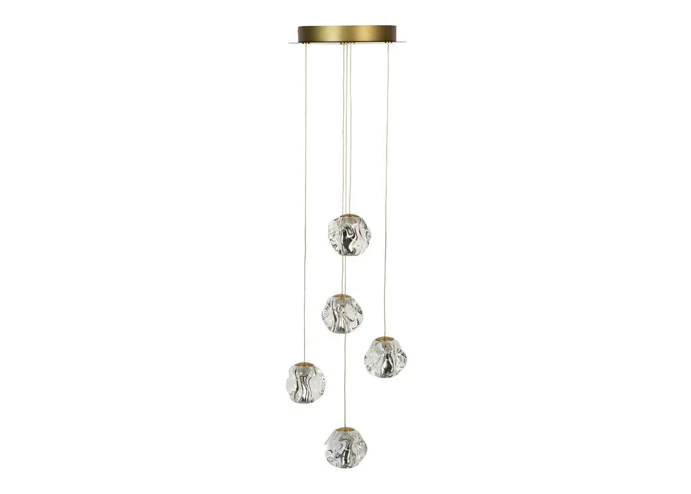 5-Light Cluster Chandelier Pendant - Clear image