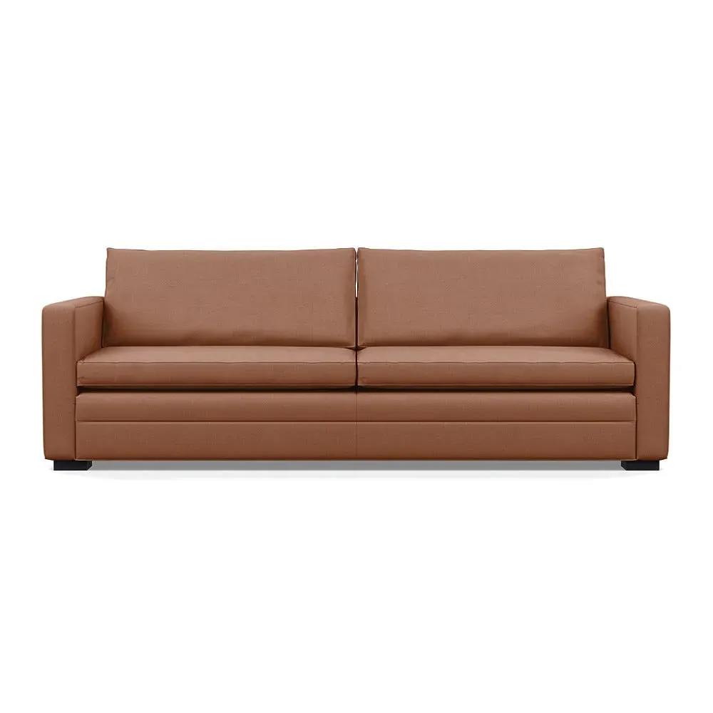 5-Seater Sofa with Piping - Pink, Cotton