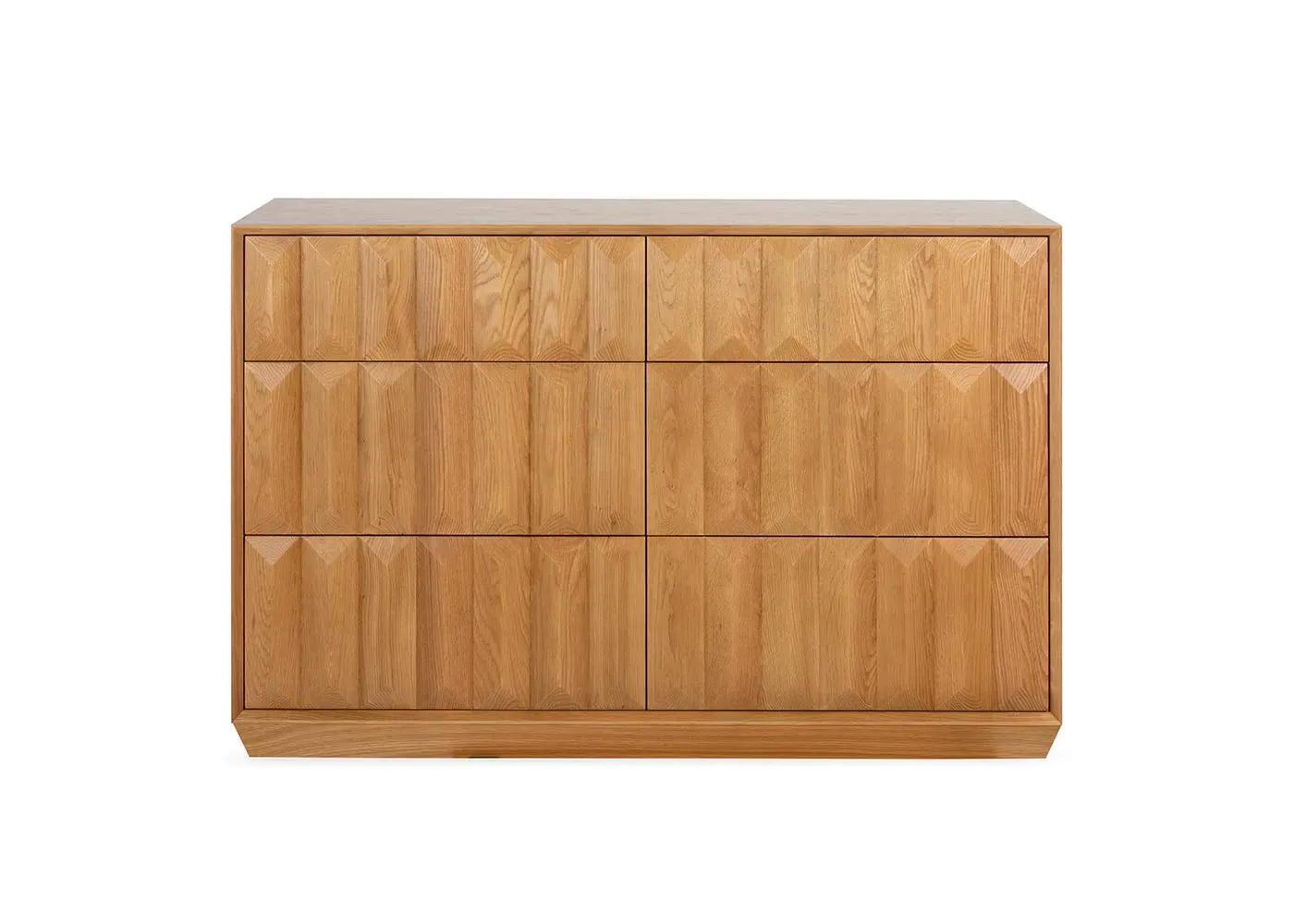 6-Drawer Chest Storage Unit - Light Wood, Oak image