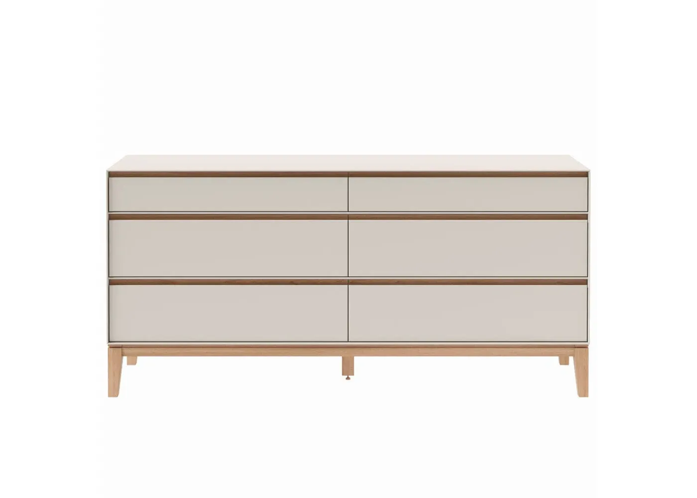 6-Drawer Chest Wide - Cashmere, Wood image