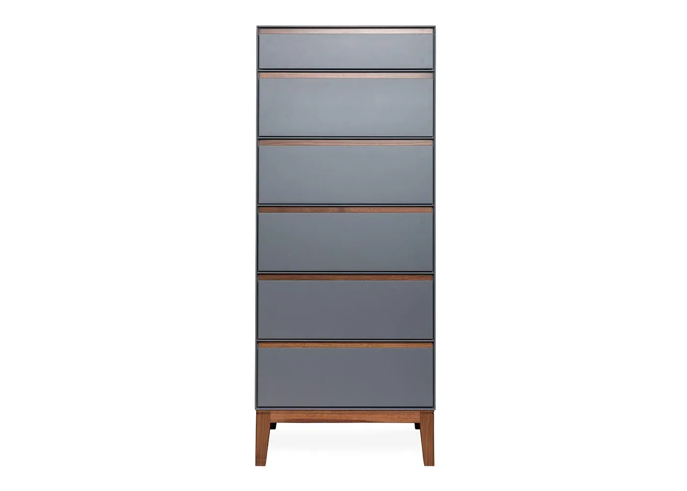 6-Drawer Tallboy Dresser - Grey, Walnut