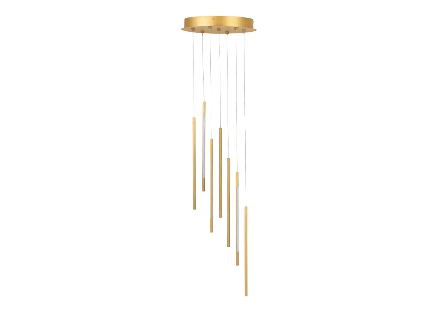 7-Light Cluster Chandelier LED - Gold