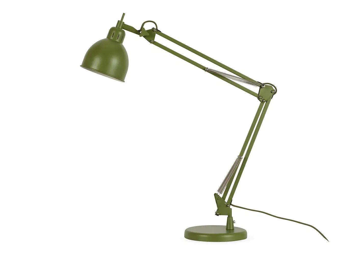 Adjustable Desk Lamp - Green, Metal