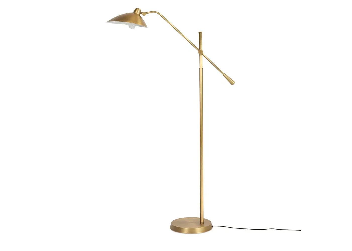Adjustable Floor Lamp - Brass, Steel