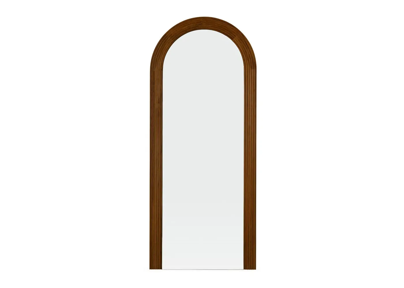 Arch Mirror Textured Frame - Dark Oak