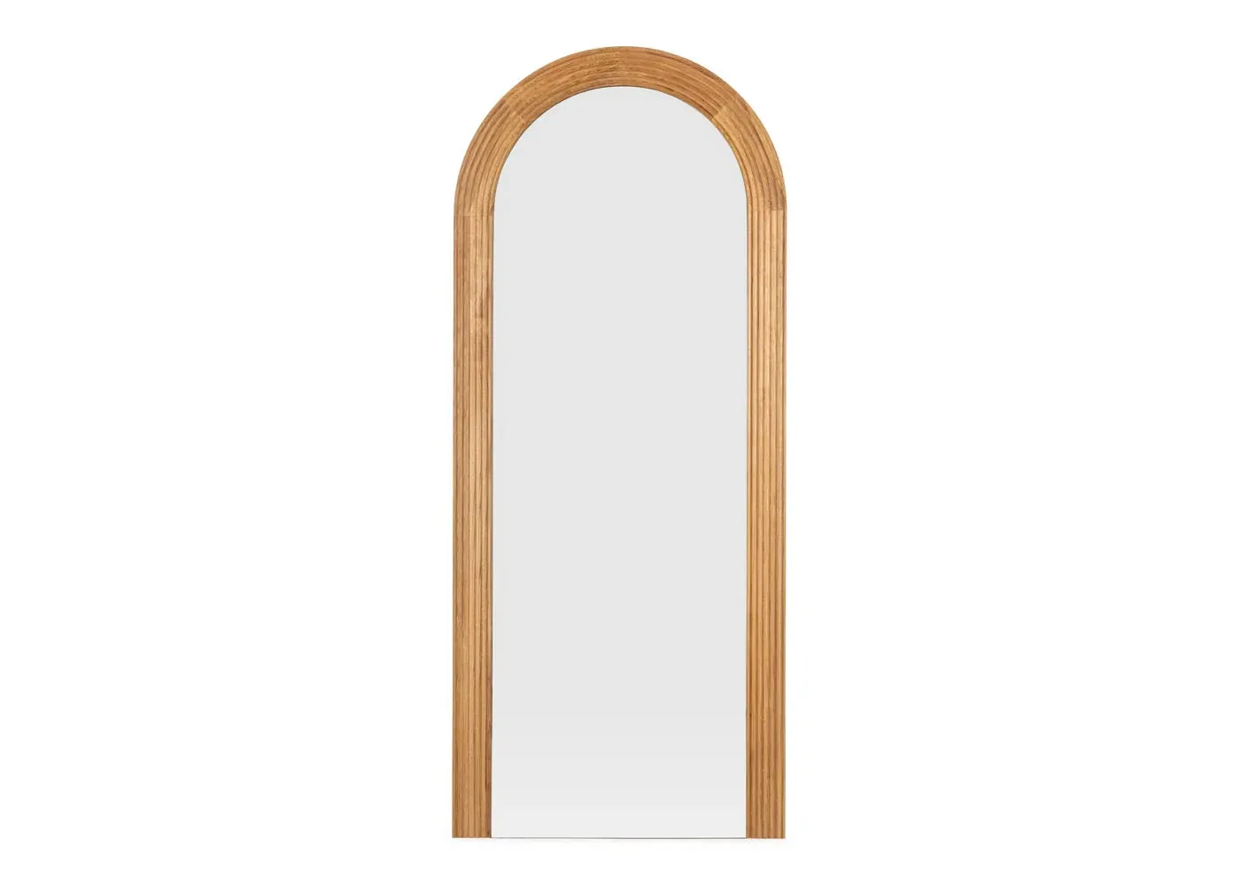 Arch Mirror Textured Frame - Oak image