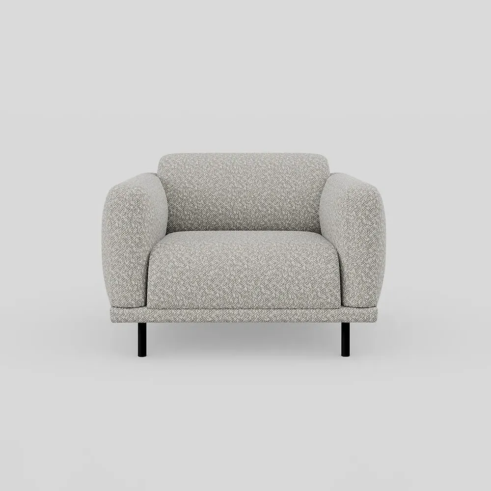 Armchair Chunky Boucle - Cream, Boucle