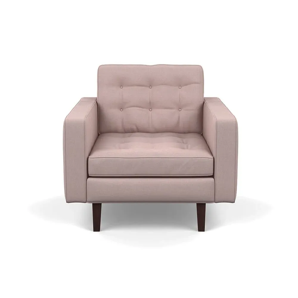Armchair with High Back - Pink, Cotton image