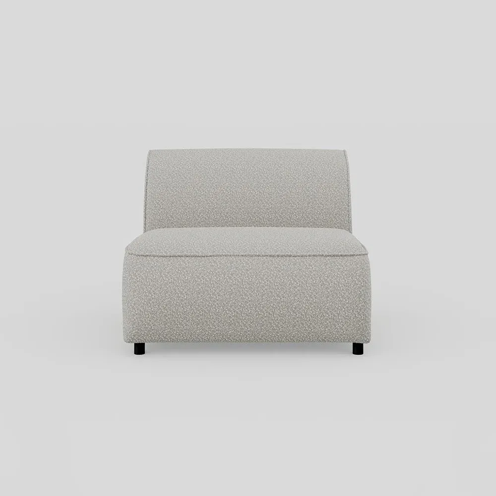 Armless Insert Module - Cream, Chunky Boucle