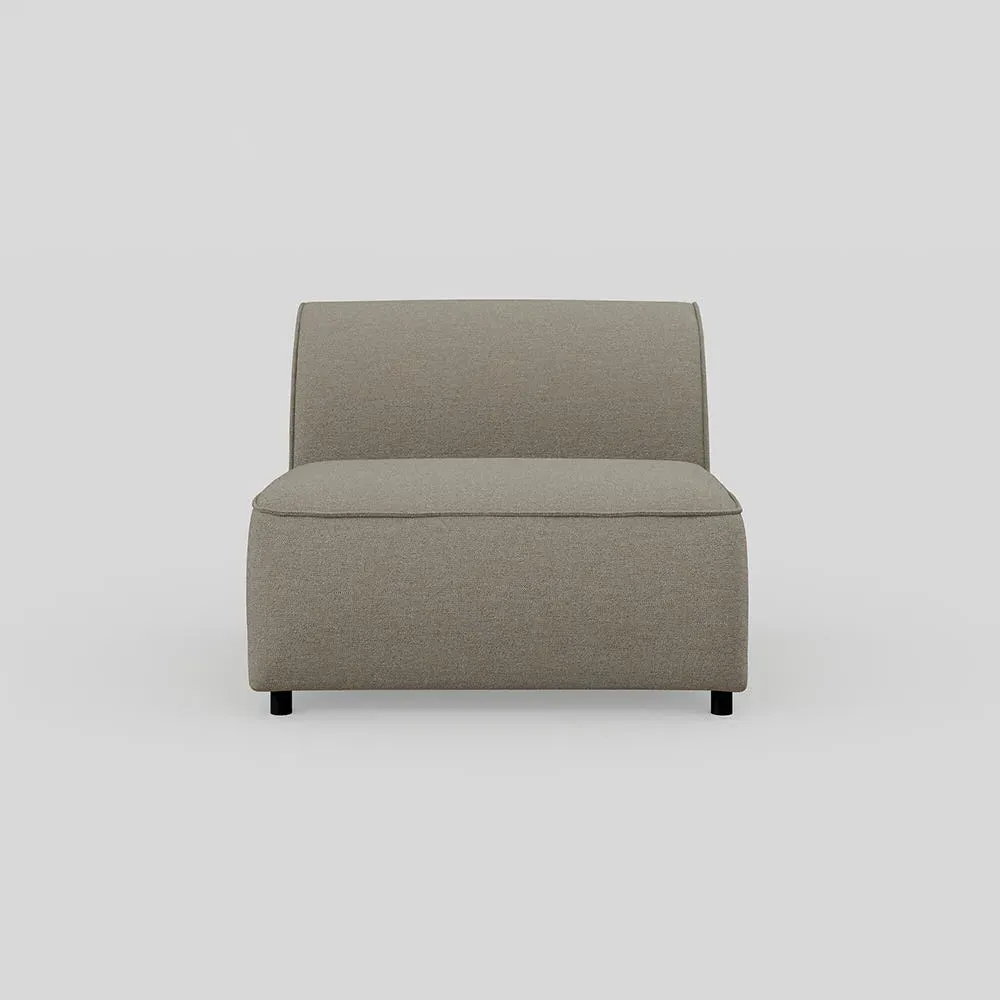 Armless Insert Module - Grey, Broadweave