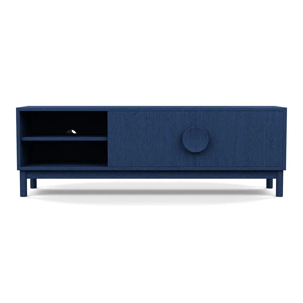 AV Unit with Stained Doors - Multi, Wood