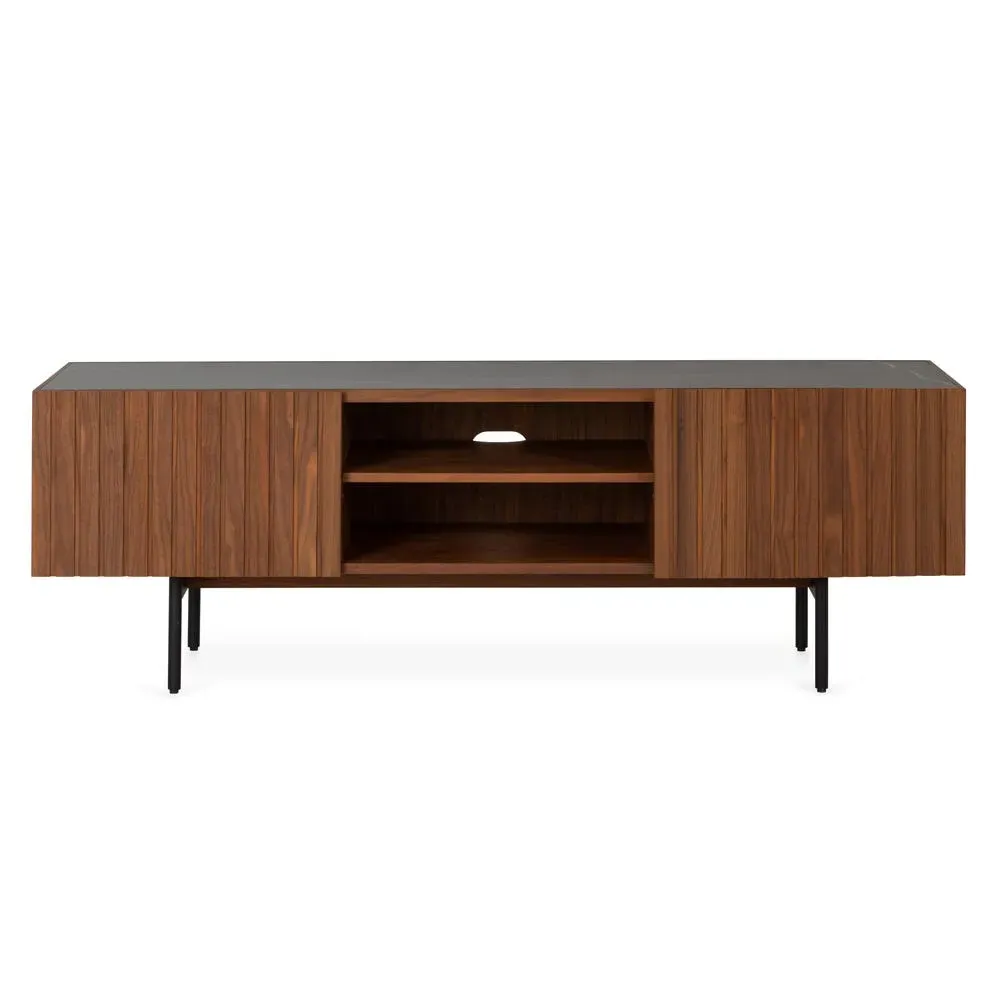 AV Unit with Storage - Grey, Ceramic image