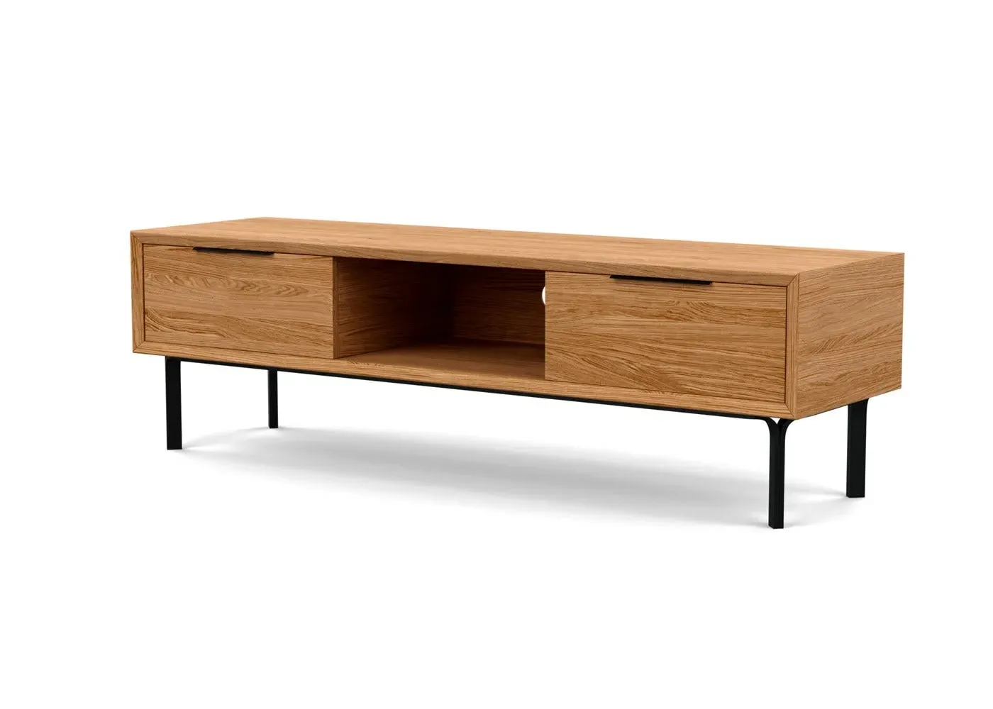 AV Unit with Storage - Oak, Solid Wood
