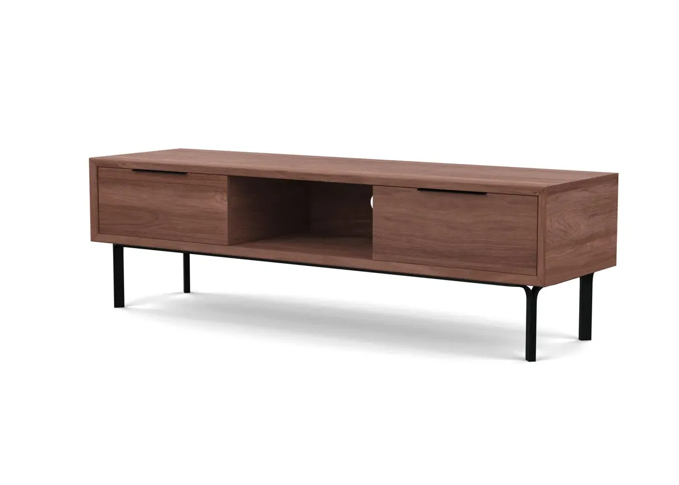 AV Unit with Storage - Walnut, Solid Wood