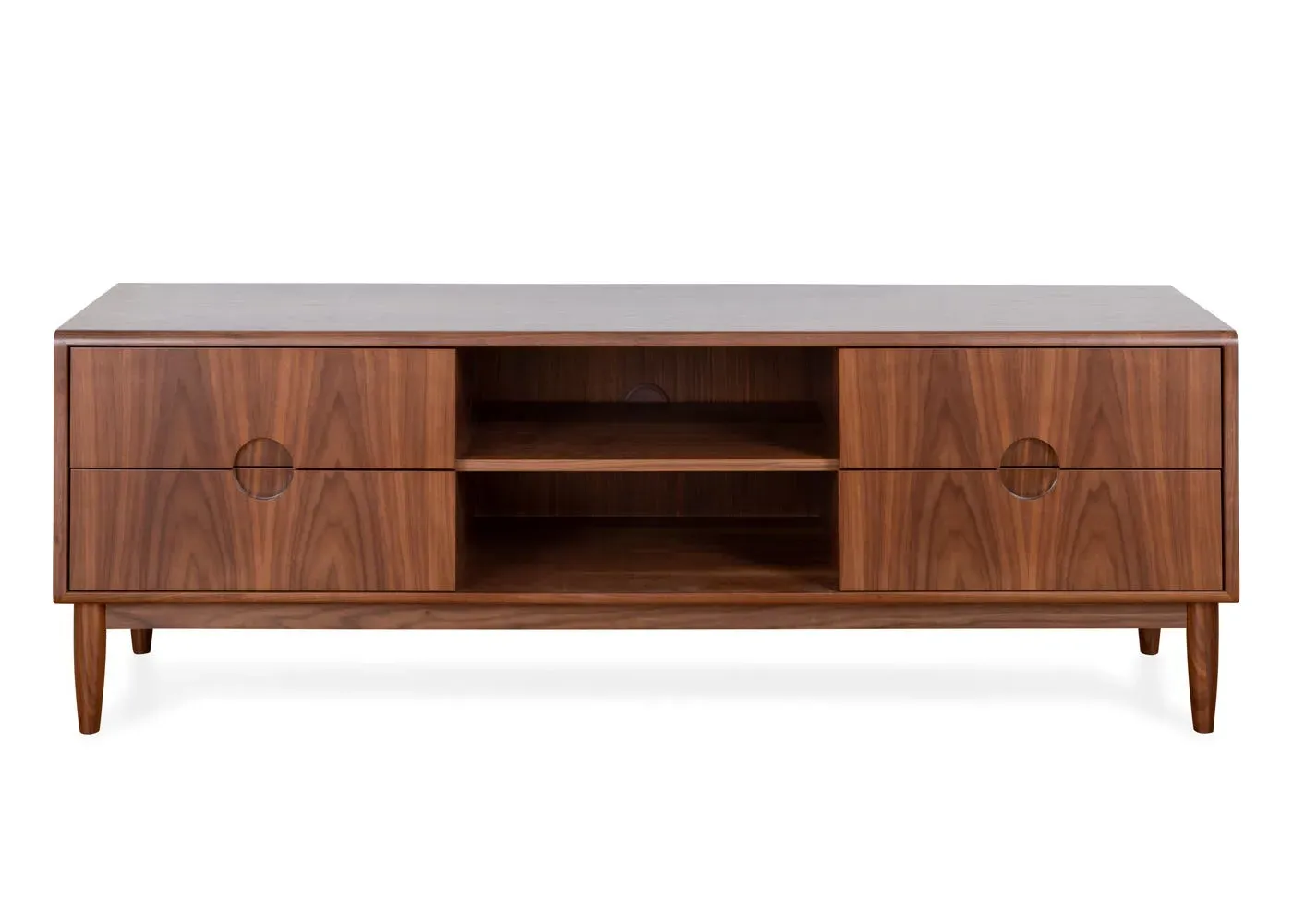 AV Unit with Storage - Walnut, Wood