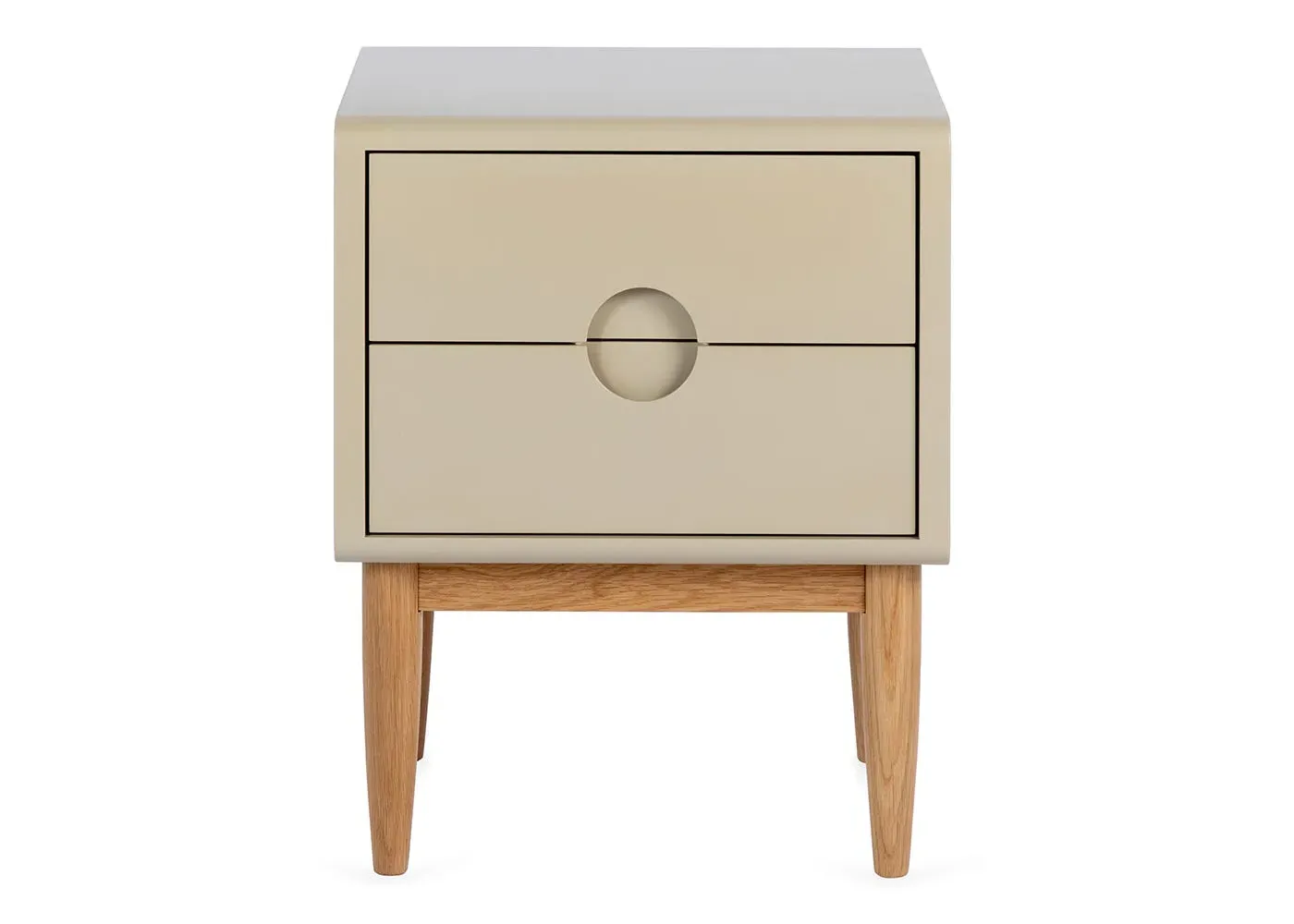 Bedside Table - Oatmeal, Painted Wood image
