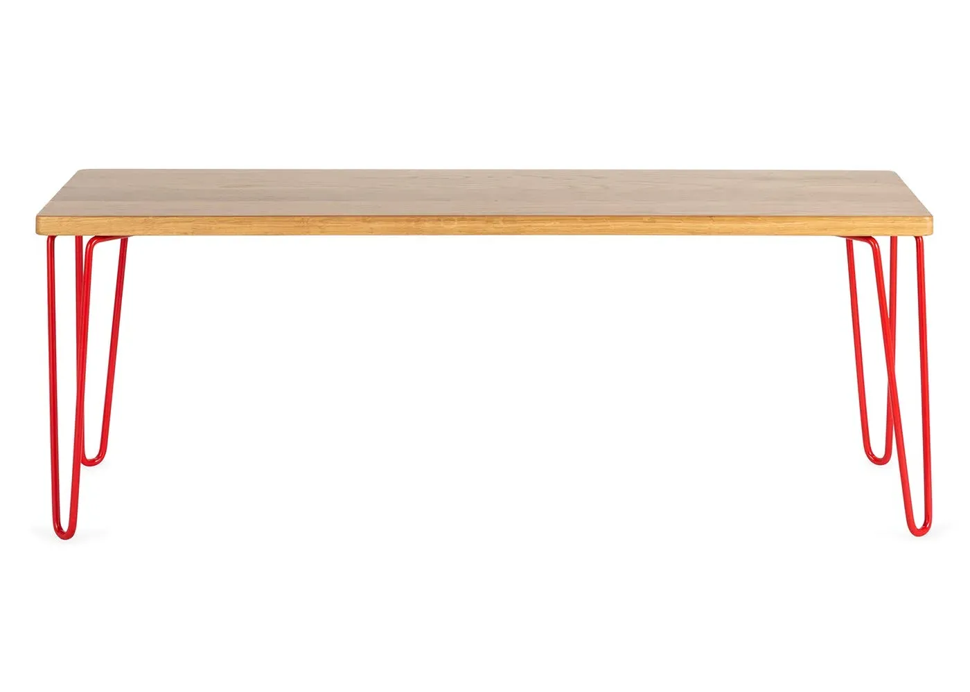 Bench Red Edition - Light Wood, Oak image