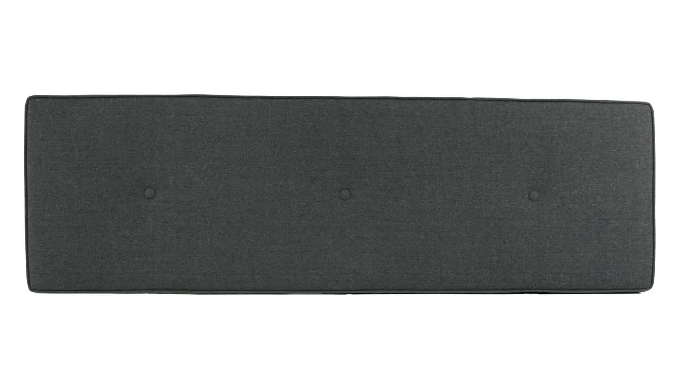Blanket Box Cushion - Smoke Grey, Fabric image