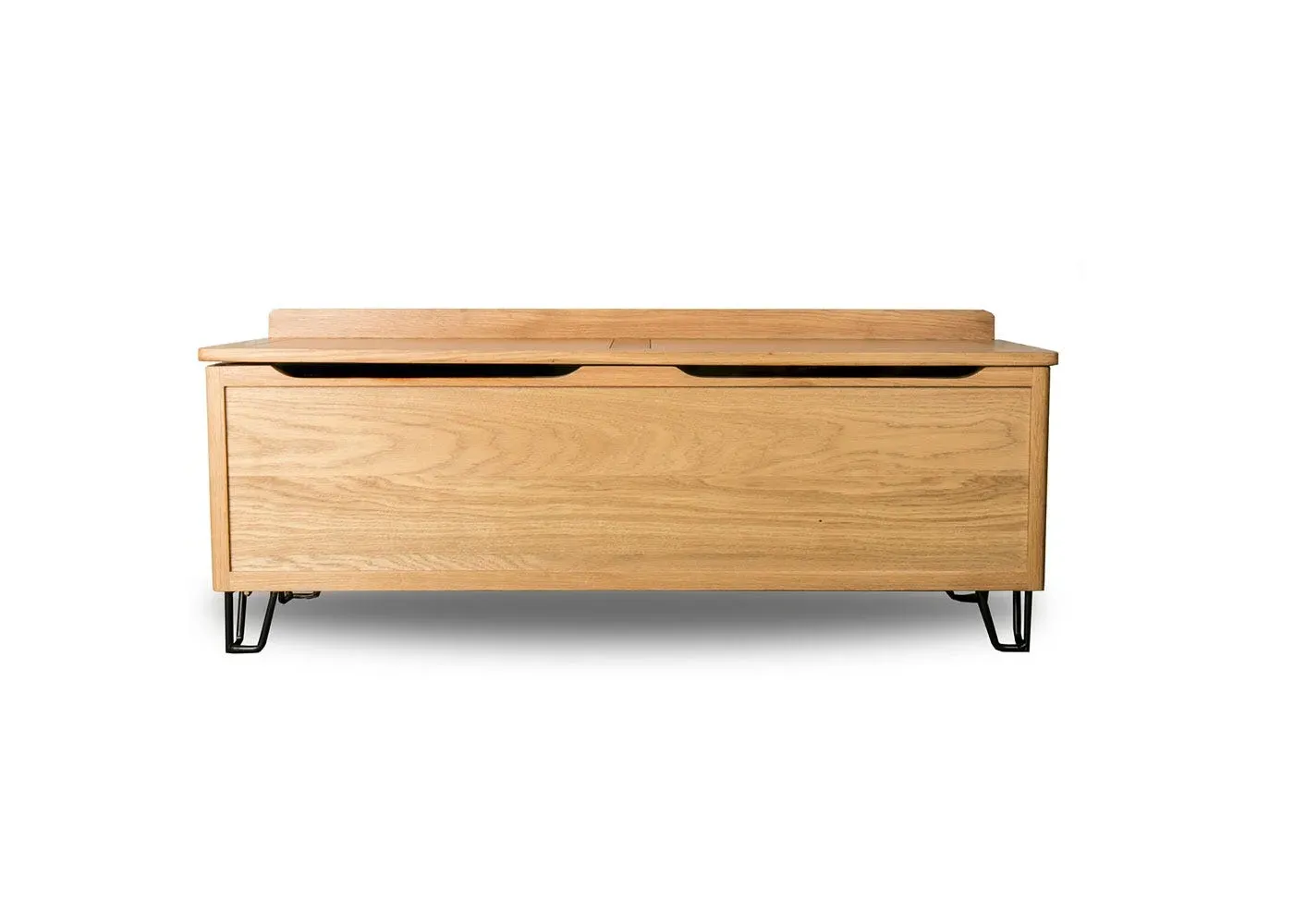 Blanket Box with Hydraulic Support - Oak image
