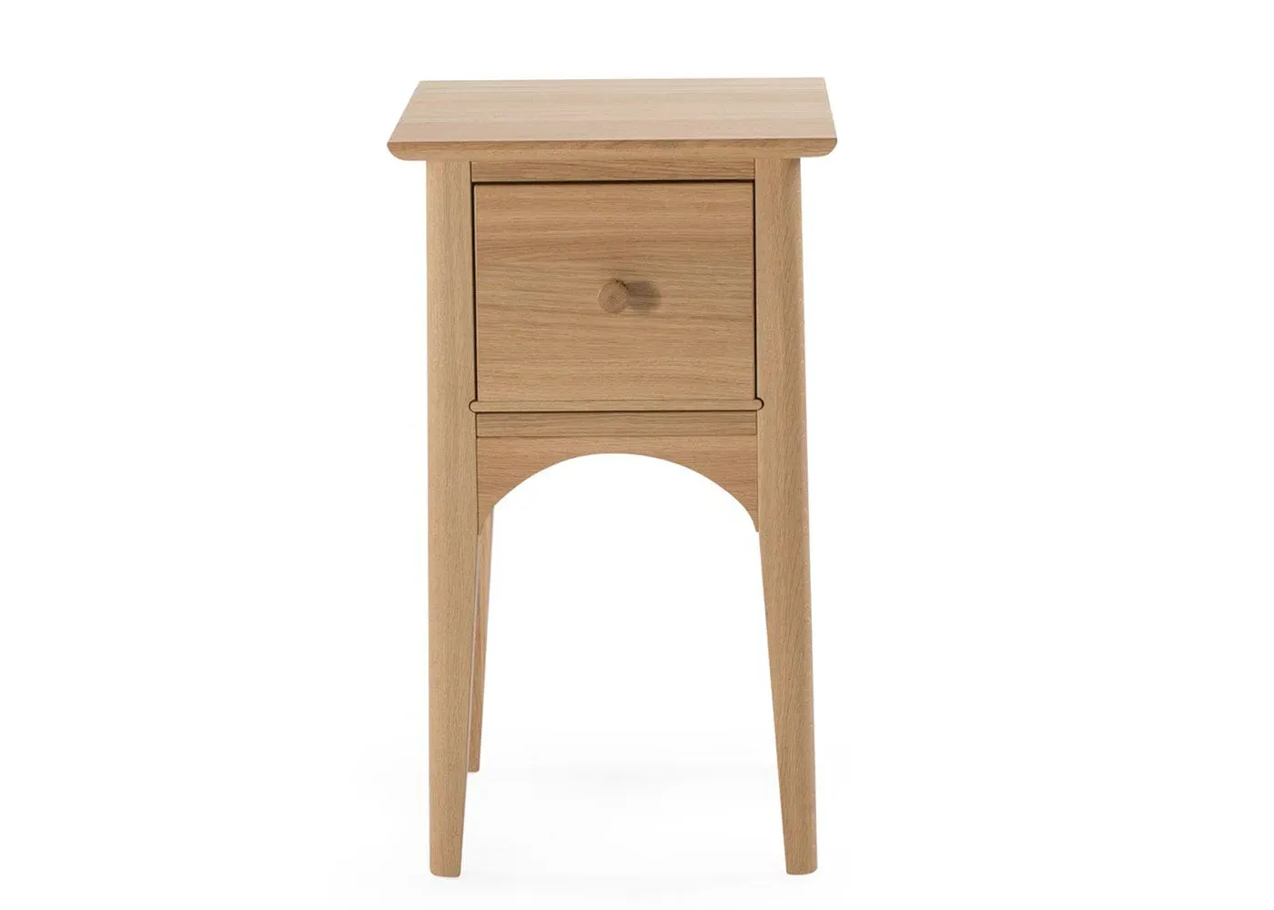 Compact Bedside Table - Light Wood, Oak image
