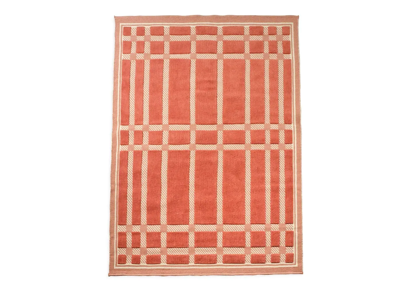 Compact Lattice Rug - Coral image
