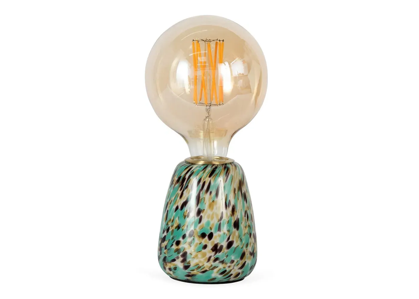 Confetti Table Lamp - Turquoise, Glass
