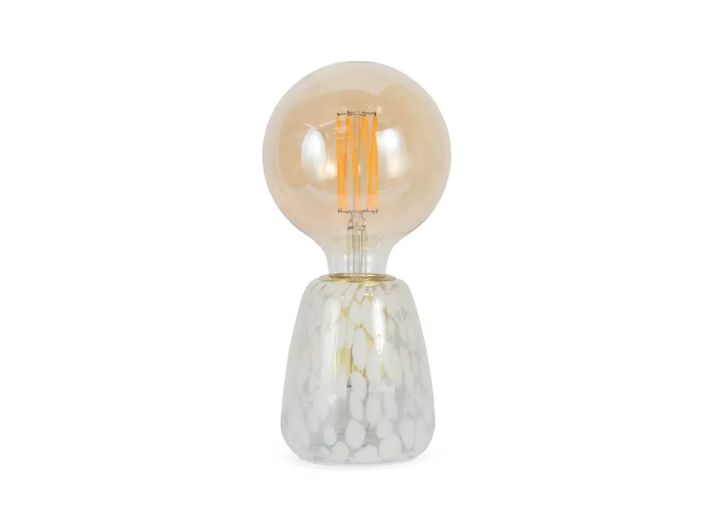 Confetti Table Lamp - White, Glass