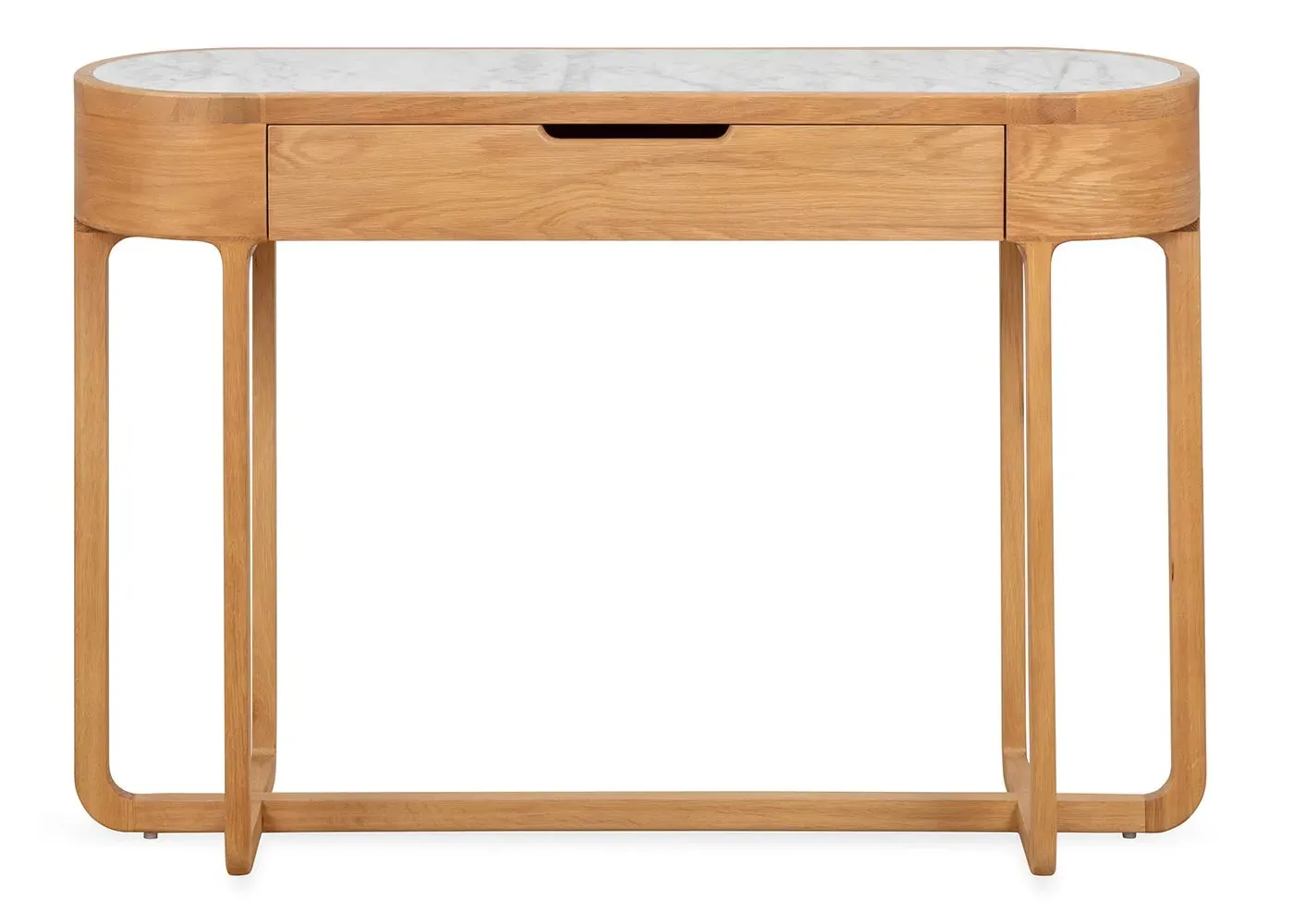 Console Table with Drawer - Walnut, Marble image