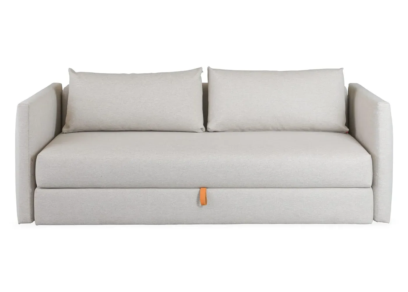 Convertible Sofa Bed with Storage - Cream, Fabric