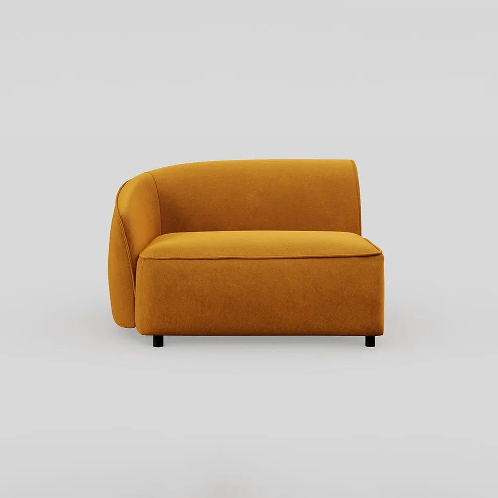 Corner Sofa Module RHF - Yellow, Velvet