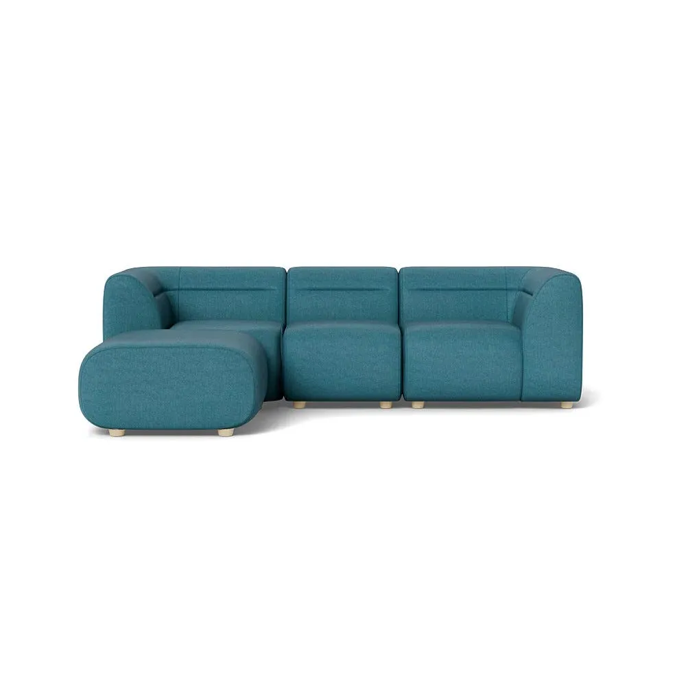Corner Sofa Right Hand - Cadet, Brushed Cotton image