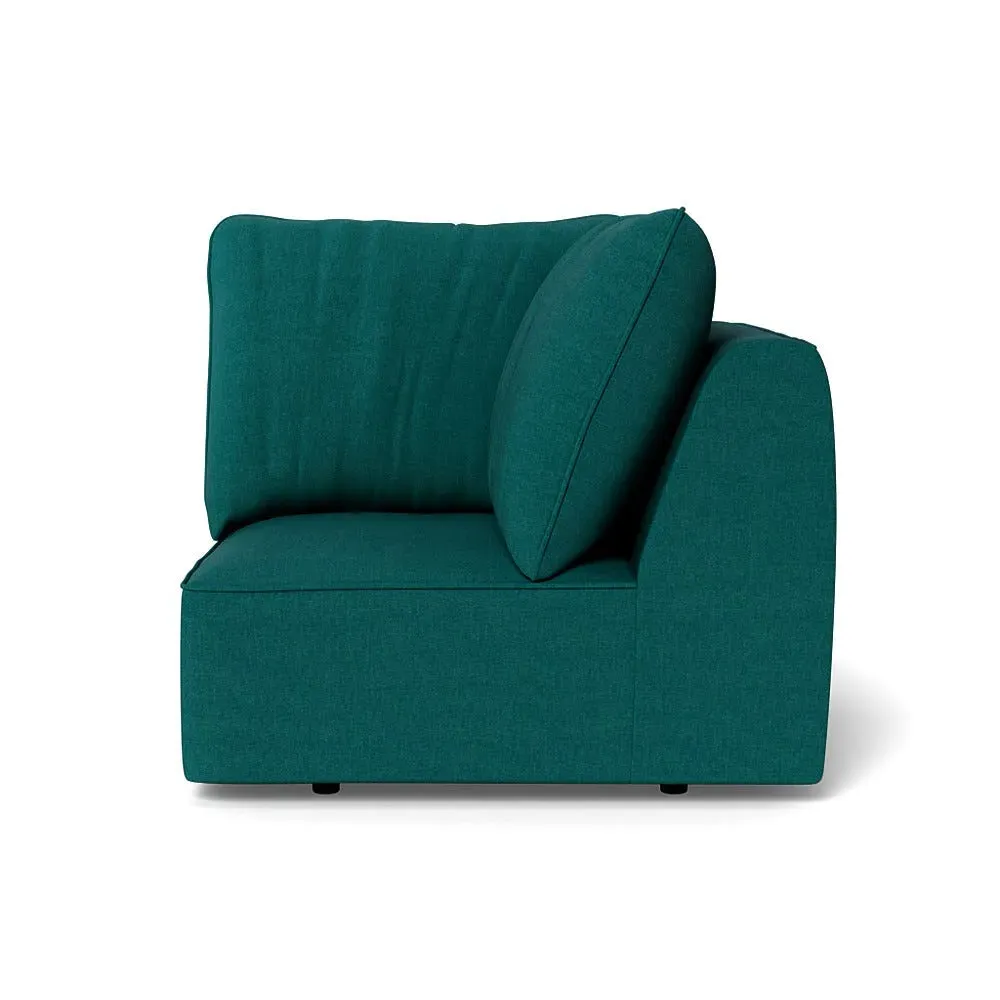 Corner Sofa Unit - Green, Cotton