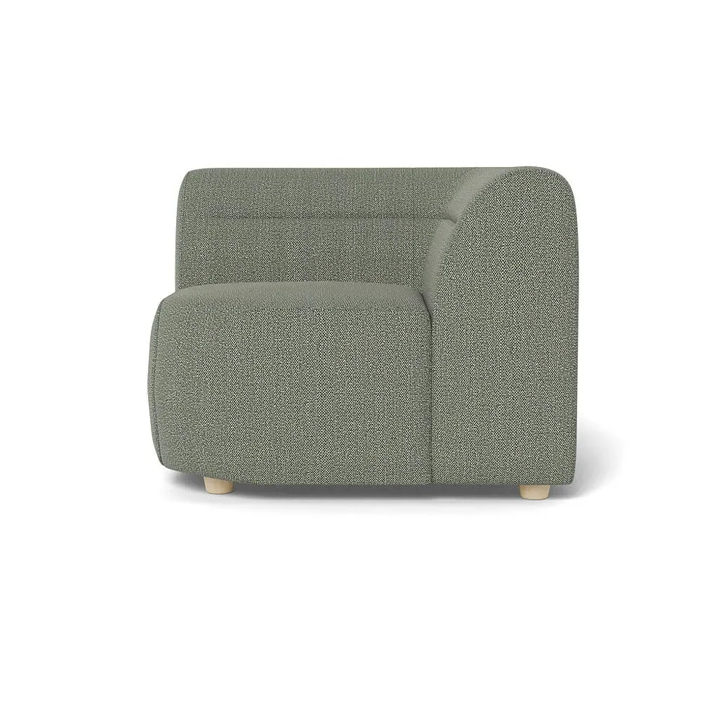 Corner Sofa Unit - Grey, Boucle Tweed