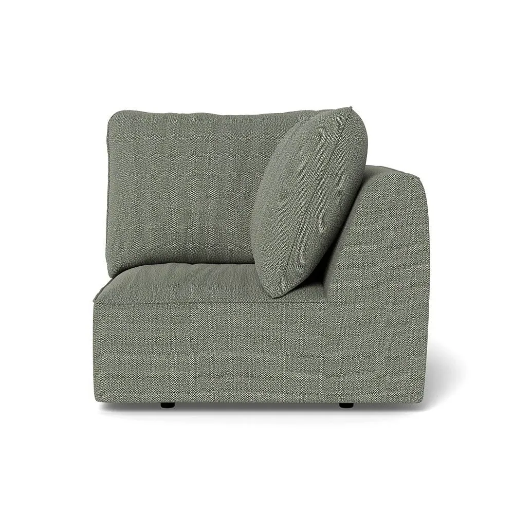 Corner Sofa Unit - Grey, Boucle Tweed