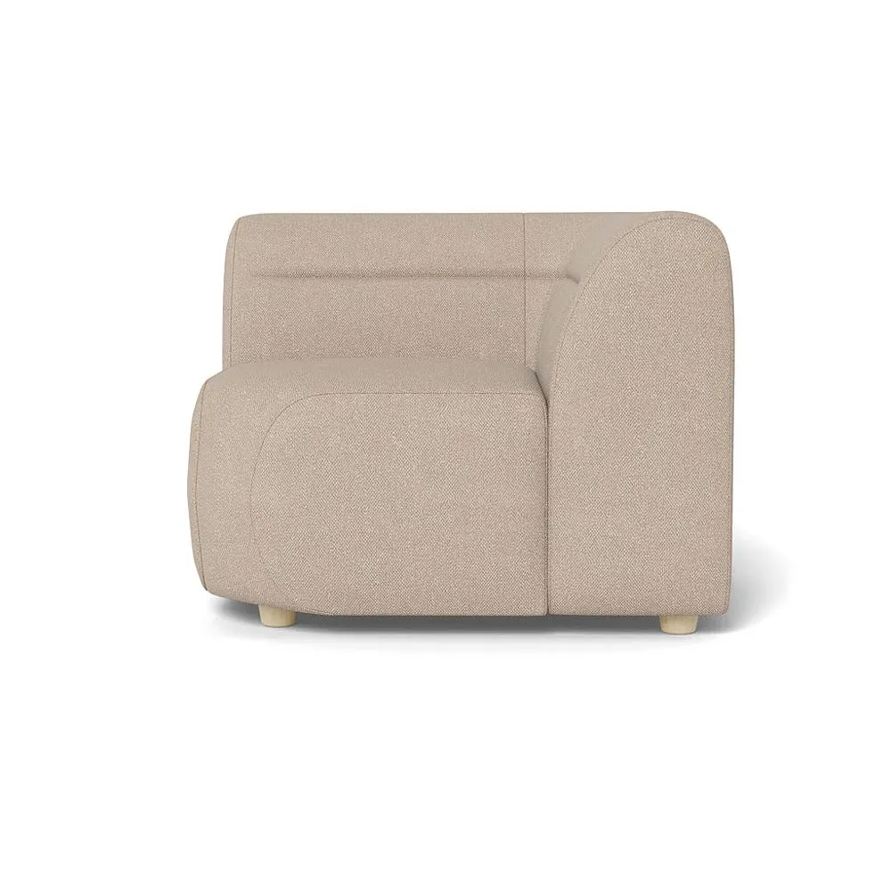 Corner Sofa Unit - Natural, Boucle Tweed