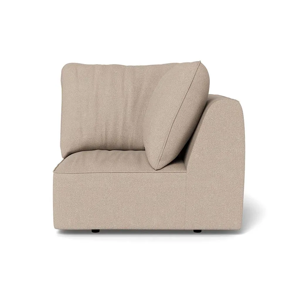 Corner Sofa Unit - Natural, Boucle Tweed