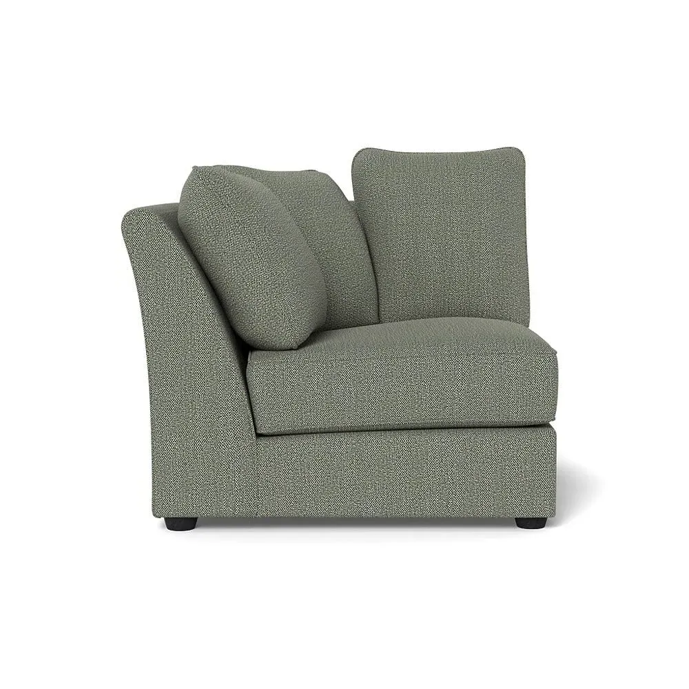 Corner Unit RHF - Grey, Boucle Tweed