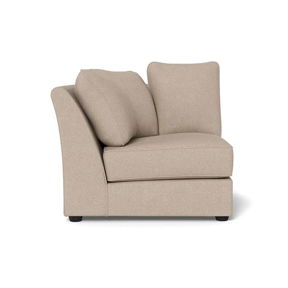Corner Unit RHF - Pearl, Boucle Tweed