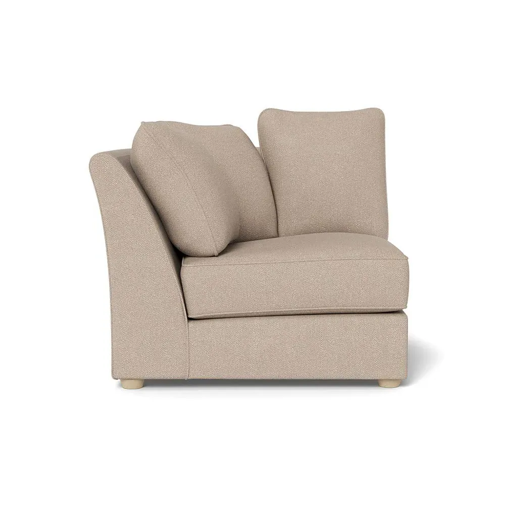 Corner Unit RHF - Pearl, Boucle Tweed