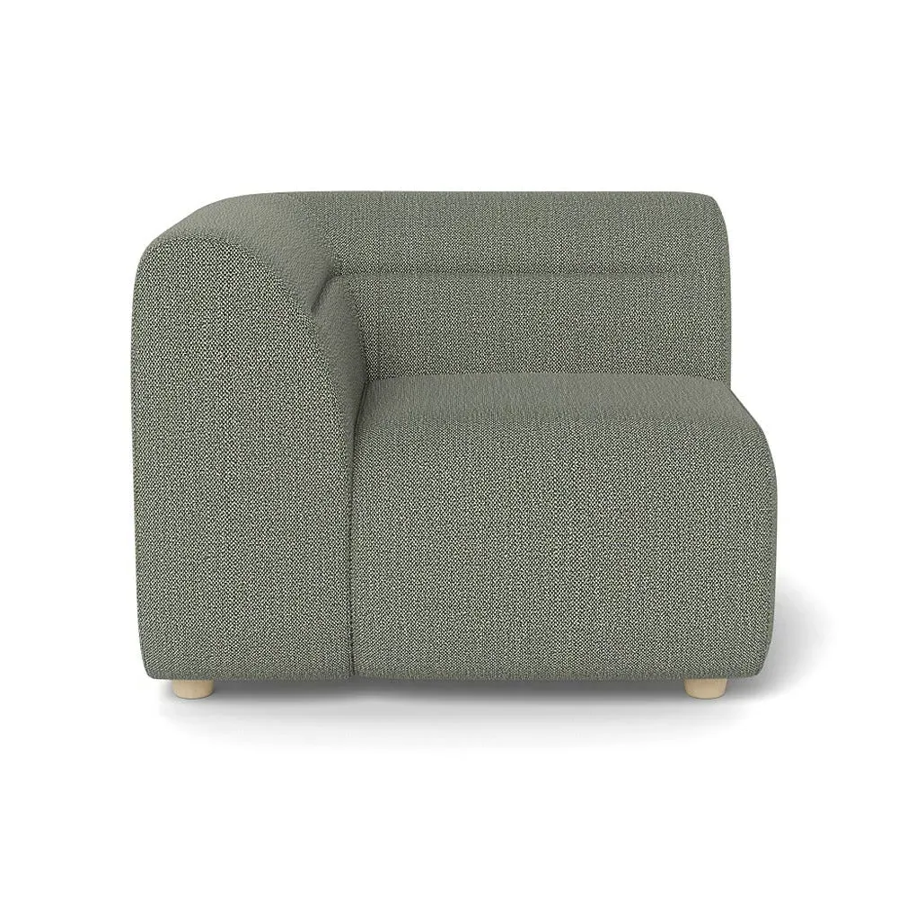 Corner Unit Right Module - Grey, Boucle Tweed