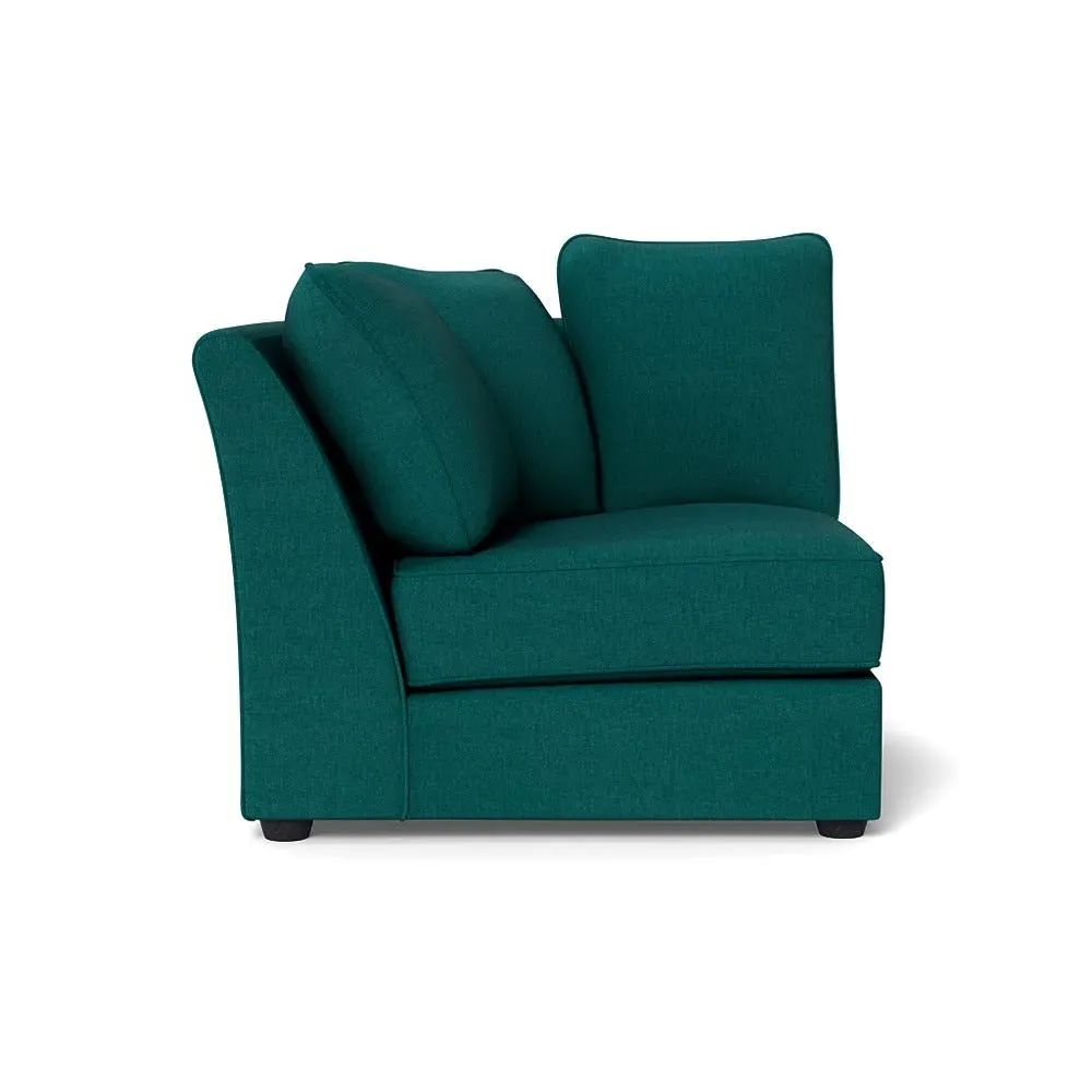 Curved Corner Unit RHF - Green, Cotton