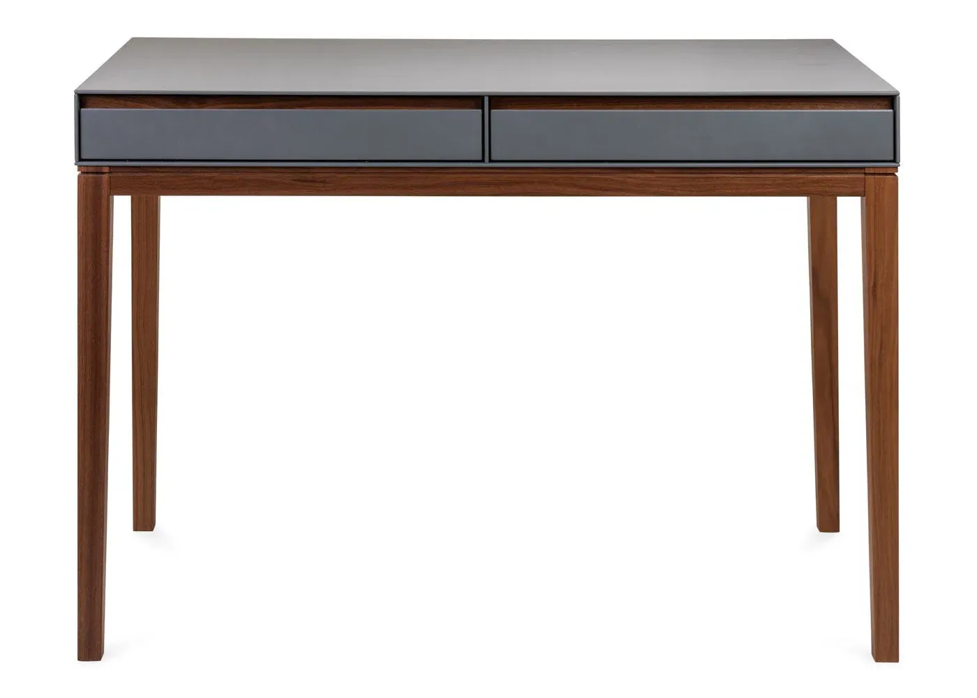 Desk with Drawers - Grey, Walnut