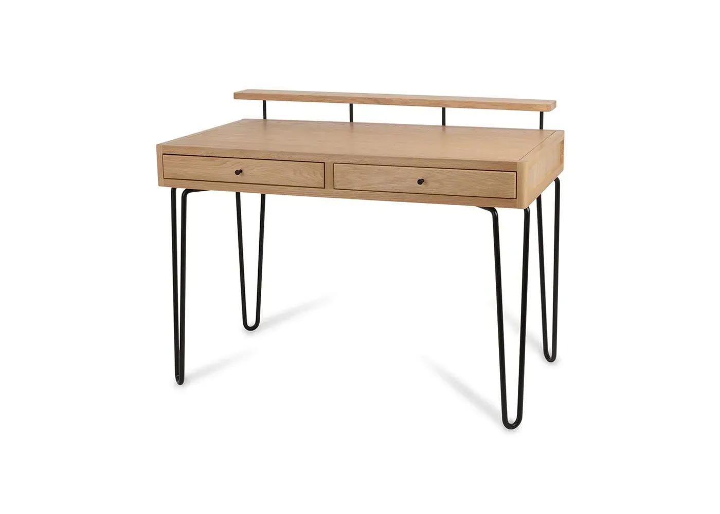 Desk with Drawers - Light Wood, Oak image